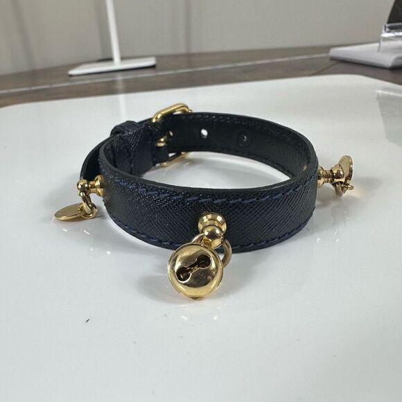 Prada Saffiano Leather Charm Bracelet W/ Certificate of Authenticity - Picture 2 of 11